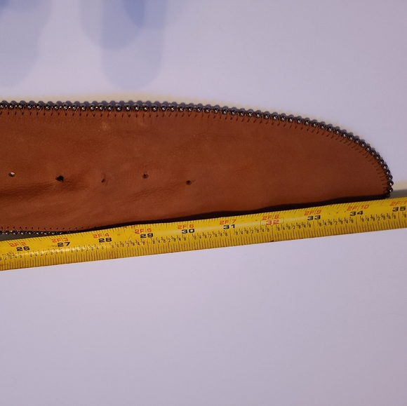 . Berge Wide Leather Belt - Picture 6 of 6